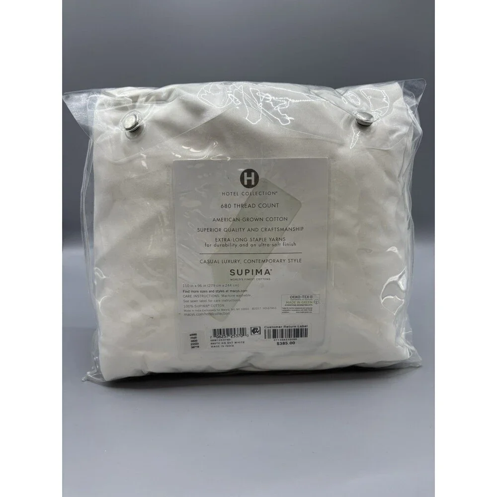 Hotel Collection Supima Cotton NEW King Duvet Cover 680 thread count